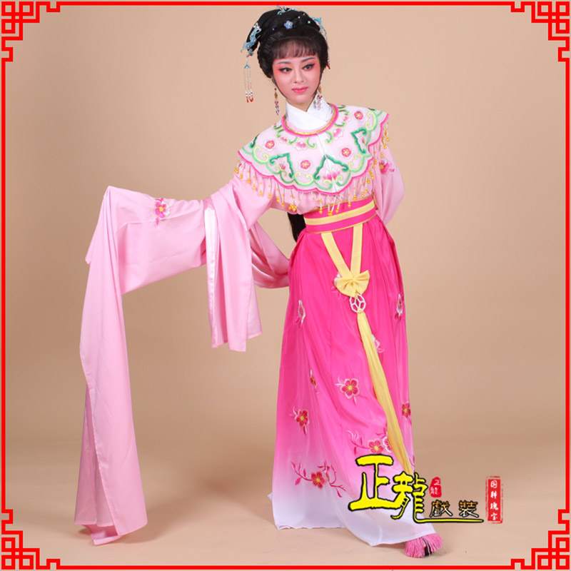 龙陵水袖青衣练功花旦服 梅花古装衣